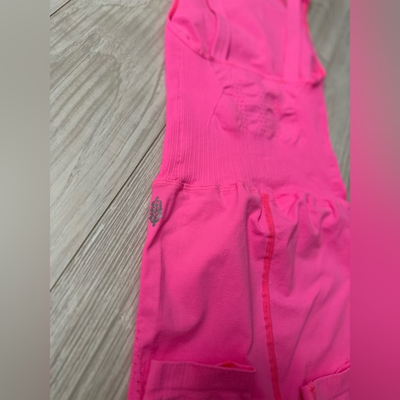 💕SOLD! NEW Free People Good Karma High Neck Onesie | PINK BERRY - Picture 7 of 7